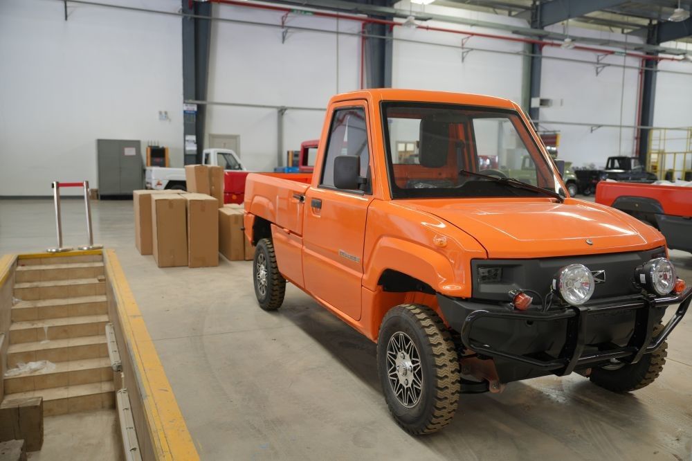 Camión eléctrico eléctrico de carga de 500 kg para el transporte con forma de conducción RWD