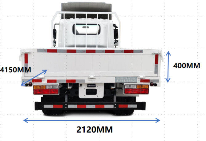 4.5T sola fila Electric puro Cargo Van EV Fence Transport Vehicle 80.64kWh de 4,15 metros