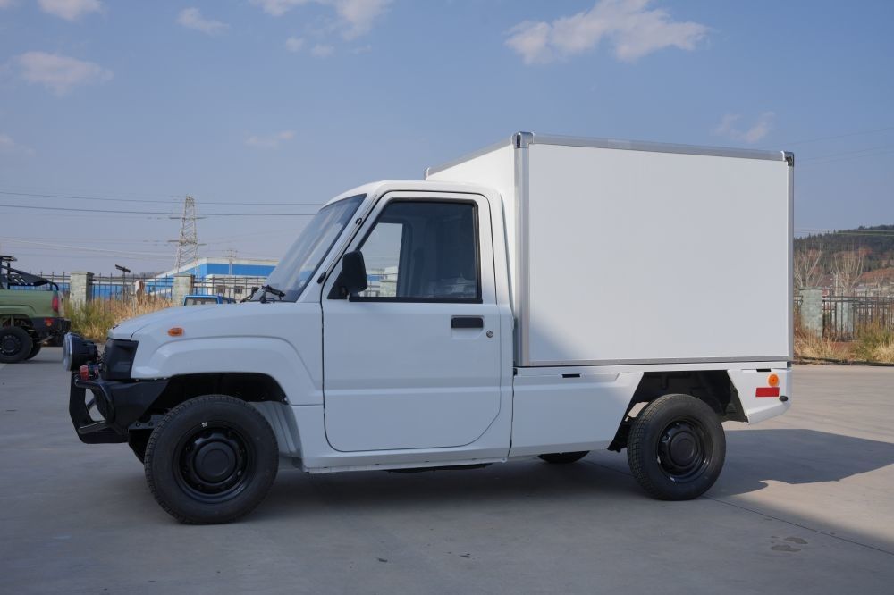 entrega eléctrica Van With Box del cargo de los asientos de la camioneta pickup 2 de 4kw 50km/H EV