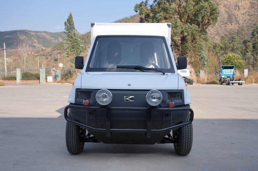 entrega eléctrica Van With Box del cargo de los asientos de la camioneta pickup 2 de 4kw 50km/H EV