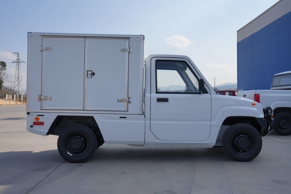 entrega eléctrica Van With Box del cargo de los asientos de la camioneta pickup 2 de 4kw 50km/H EV