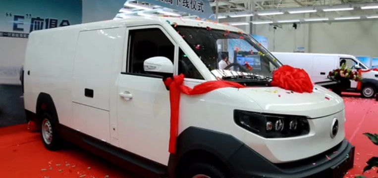 camión eléctrico del transporte del mercado de la logística de Van 90km/H Pure del cargo 7.2m3