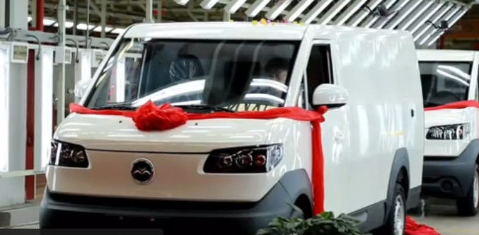 camión eléctrico del transporte del mercado de la logística de Van 90km/H Pure del cargo 7.2m3