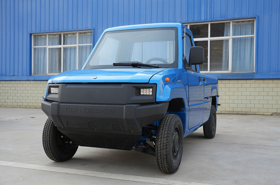 Camión puro eléctrico de la gama de la batería de Mini Pickup Trucks Adult EV del coche de las camionetas pickup de poca velocidad de EV