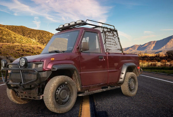 Cargador rápido de cuatro ruedas pickup eléctrico EV camión eléctrico con 2 asientos hecho en China