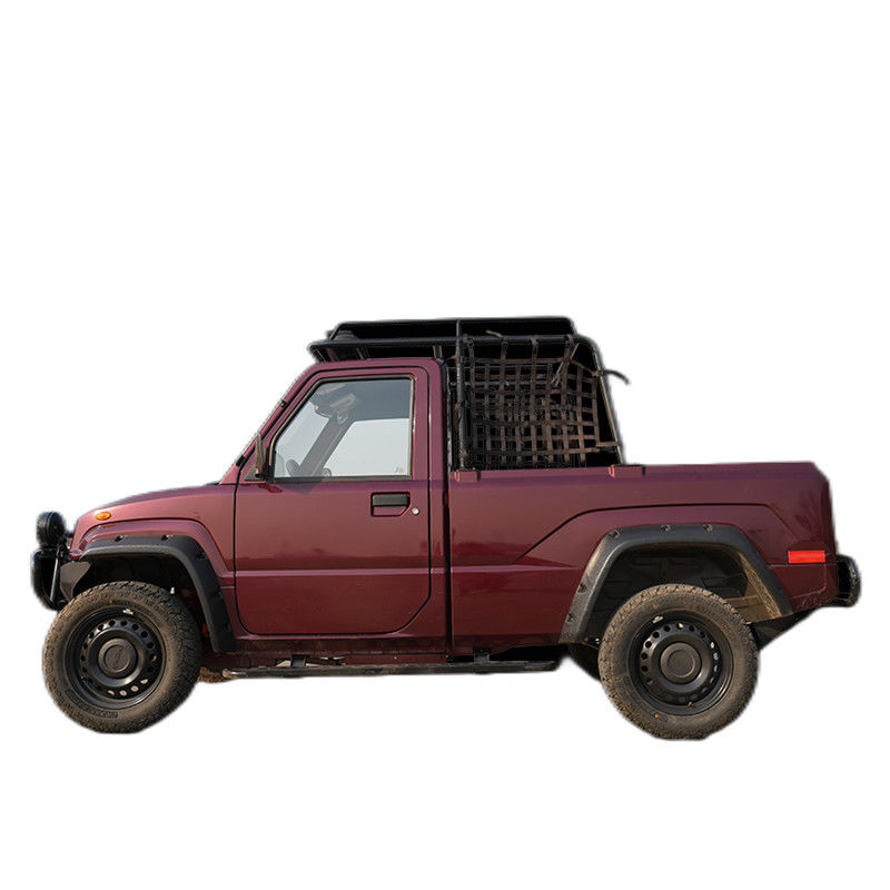 73.6V 10.5KW 2 asientos Cabina integral de chapa de metal camionetas eléctricas con ángulo de salida ≥ 35°