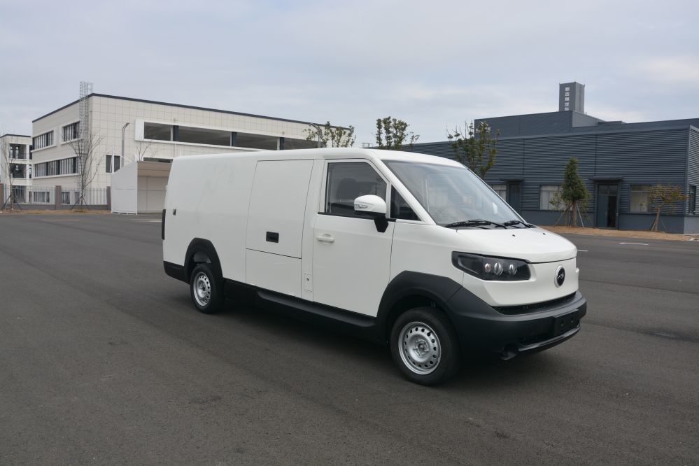 China Fabricante fácil de conducir Carga eléctrica Carga furgoneta para expreso / transporte de alimentos o mercancías